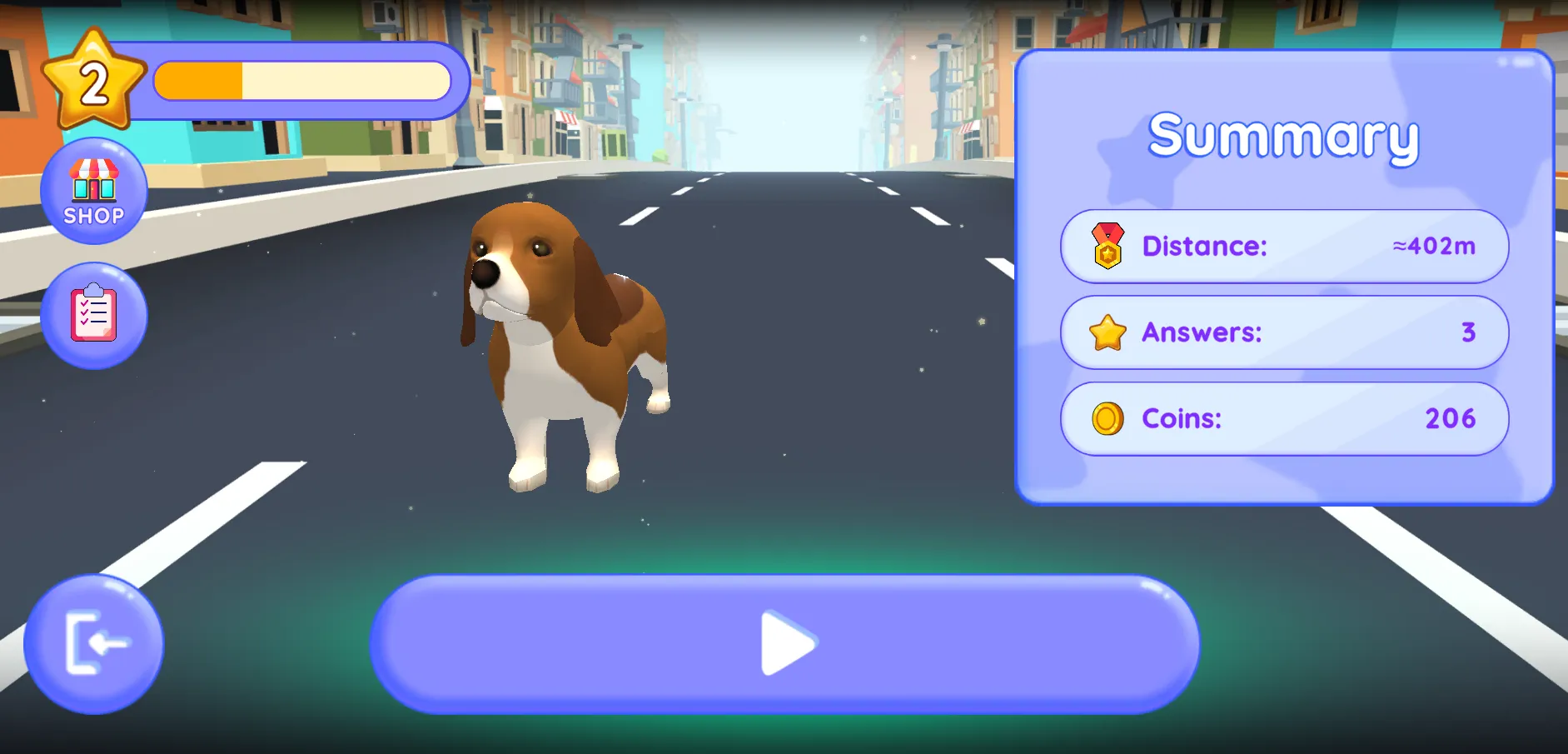 곱셈 동물 달리기 게임