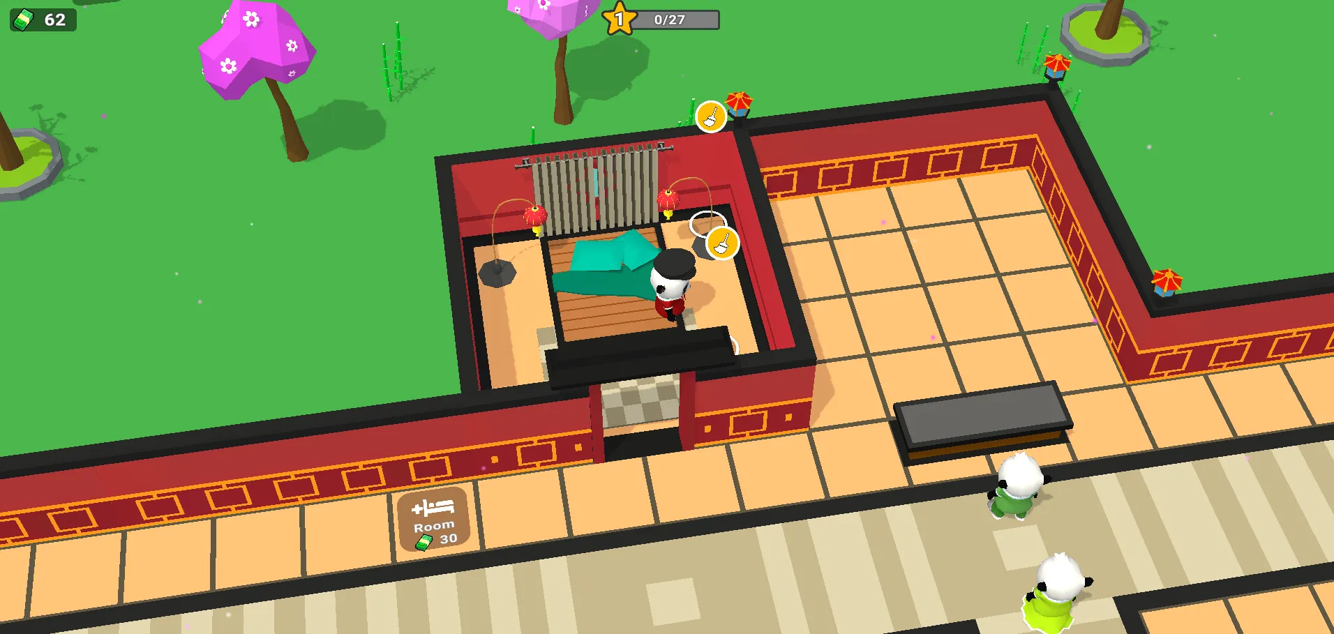 판다 곱셈 리조트 타이쿤 게임